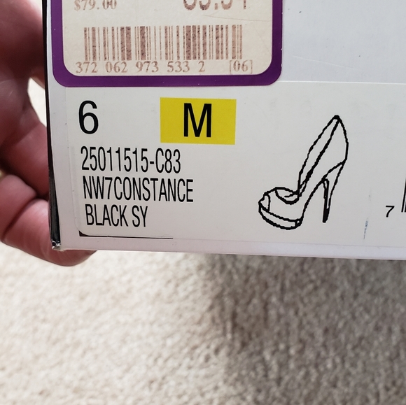 Nine West platform patent black heel - Picture 2 of 7